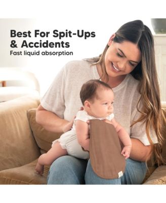 5pk Softe Muslin Burp Cloths for Baby Girls and Boys, Organic Burping Cloths for Babies, Baby Burp Clothes