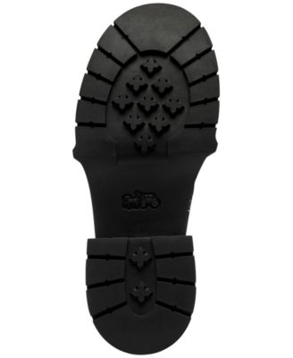 Leah Platform Sketch Embroidered Leather Loafers