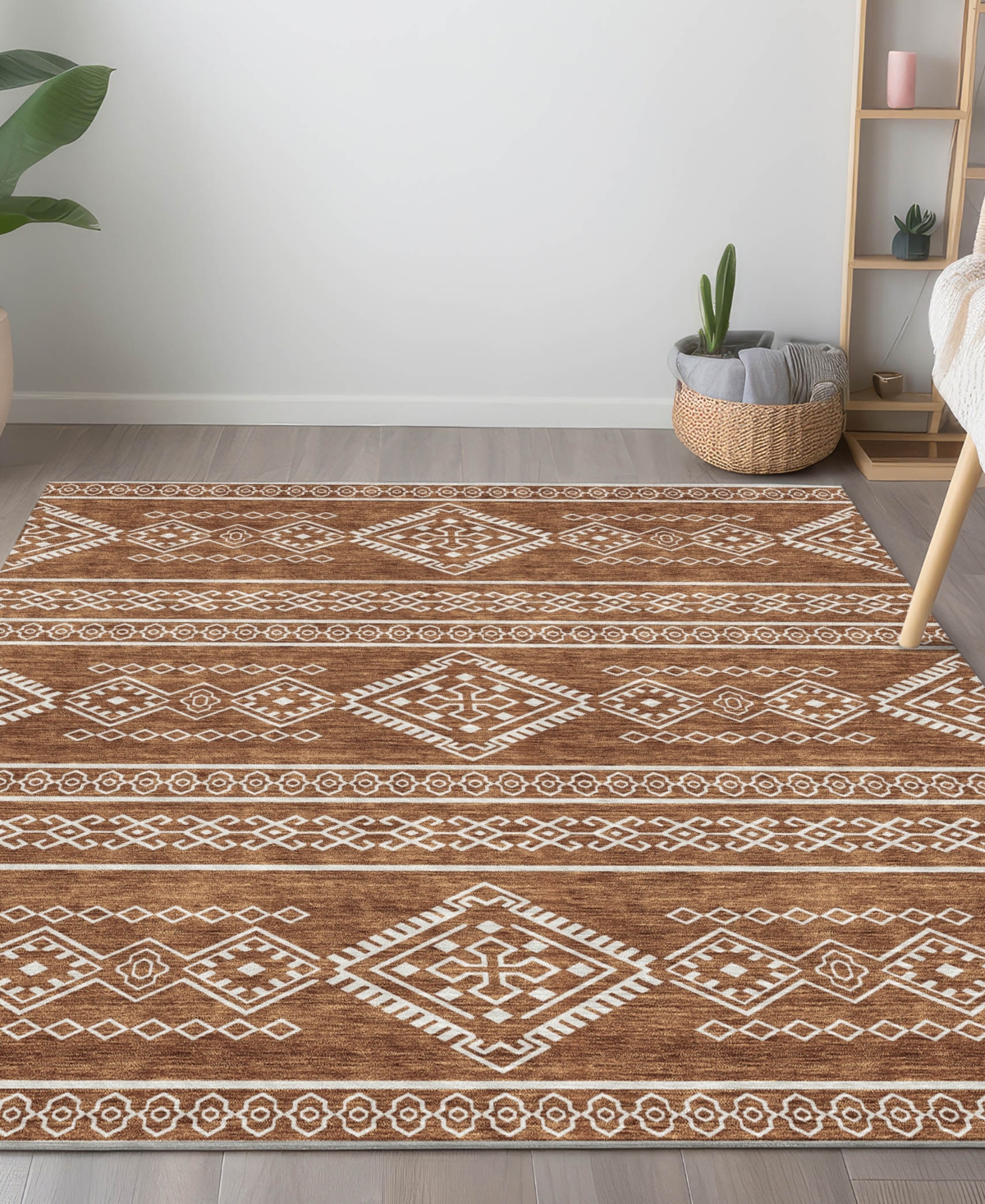 Addison Chantille Acn901 9'x12' Area Rug In Paprika