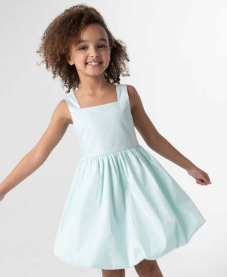 Little and Toddler Girls Cotton Bubble Skirt Dress