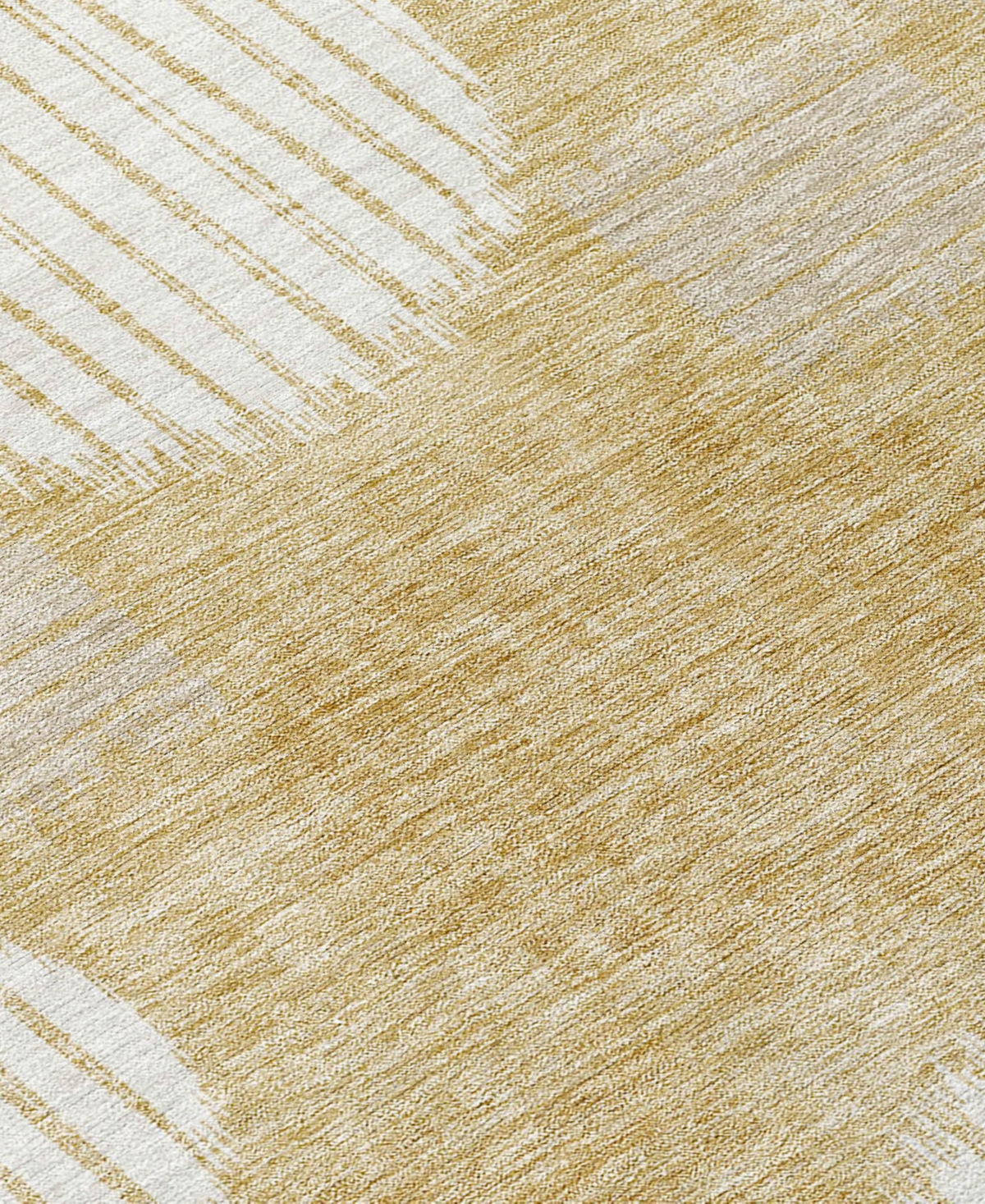 Addison Chantille Acn900 2'3"x7'6" Runner Area Rug In Gold