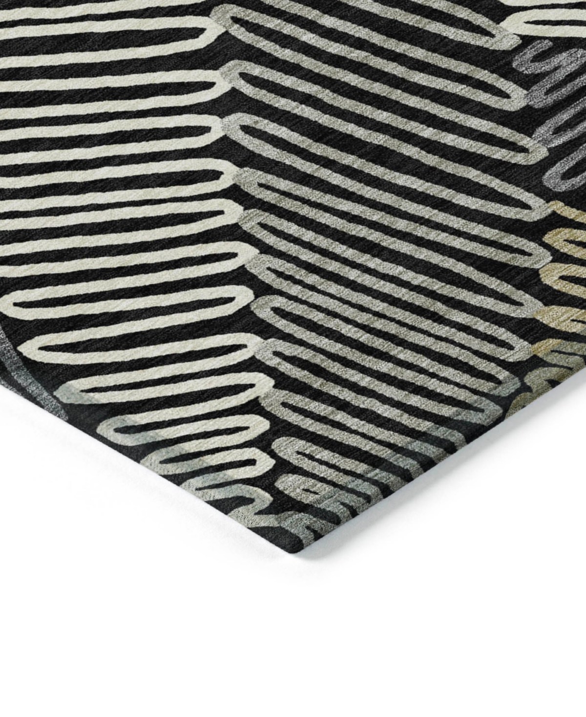 Addison Chantille Acn904 5'x7'6" Area Rug In Black