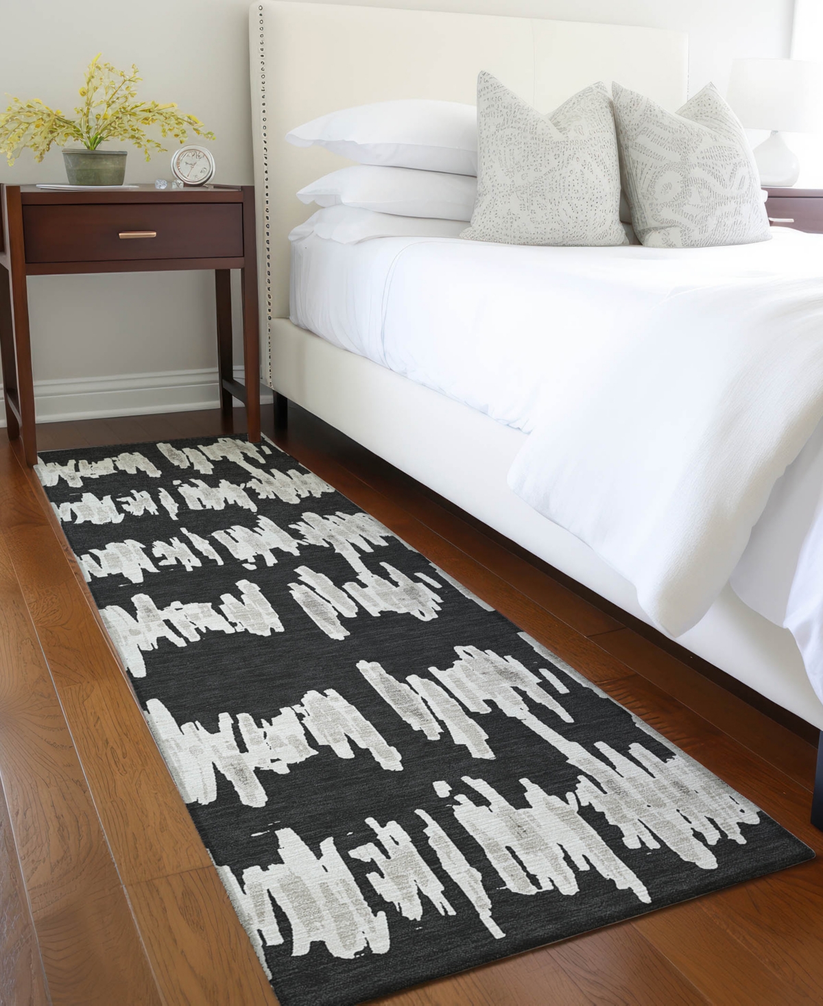 Addison Chantille Acn905 2'3"x7'6" Runner Area Rug In Black