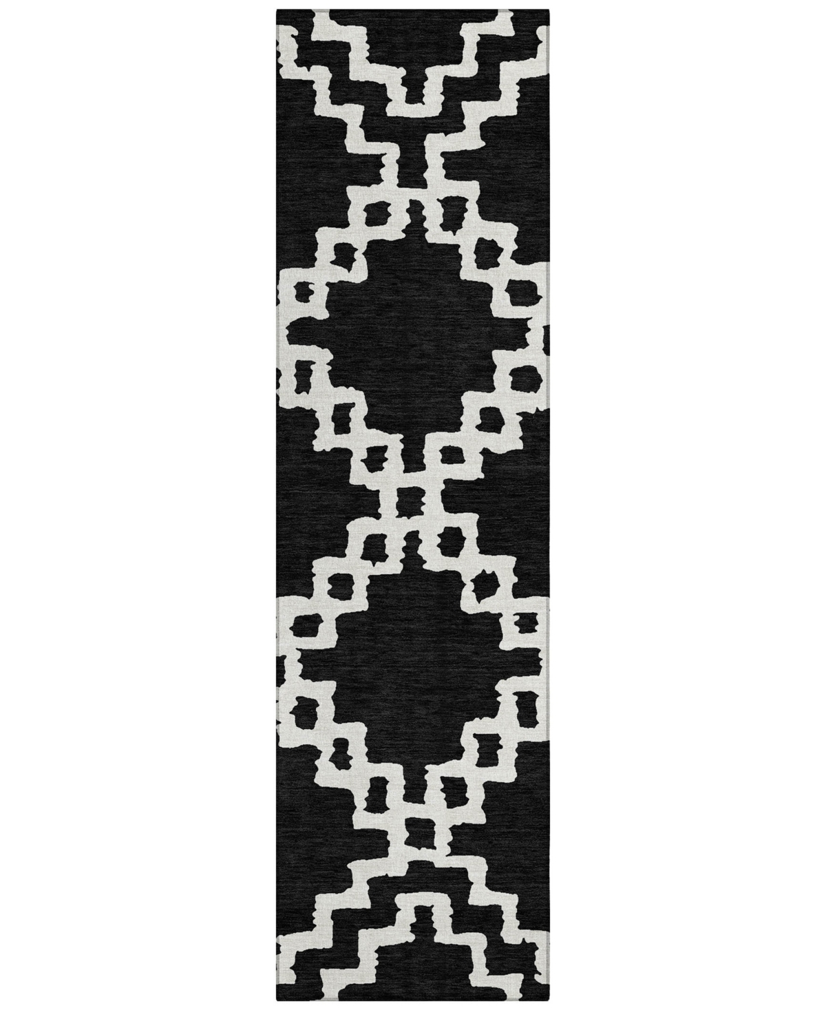 Addison Chantille Acn902 2'3"x7'6" Runner Area Rug In Black