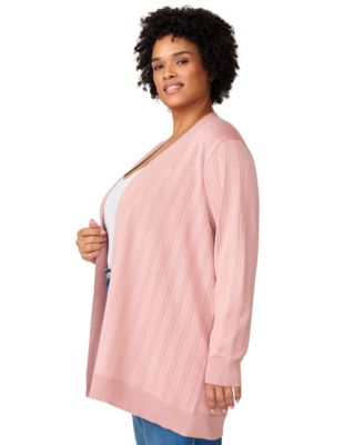 Plus Size  Open-Front Cardigan Sweater
