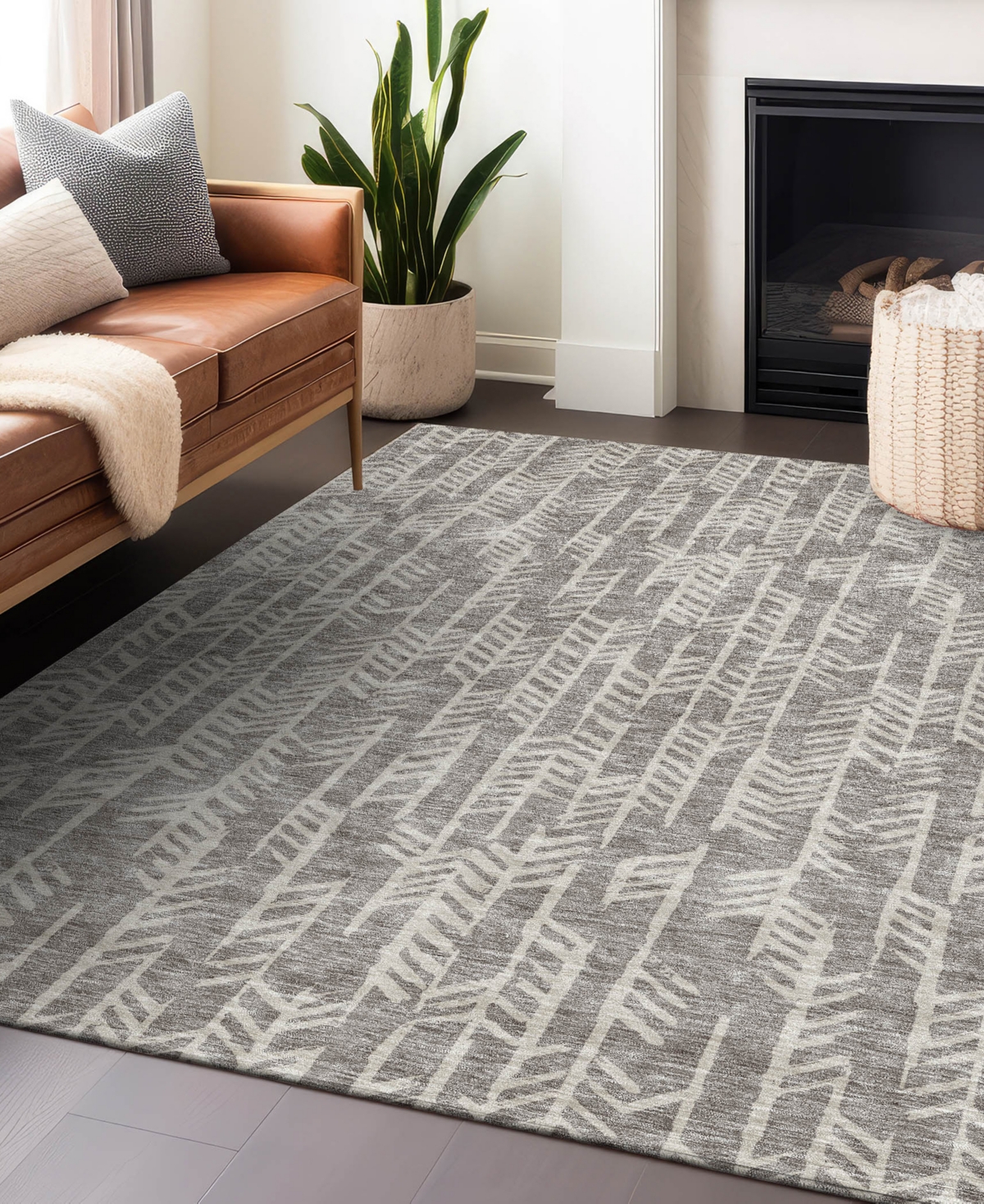 Addison Chantille Acn906 9'x12' Area Rug In Taupe
