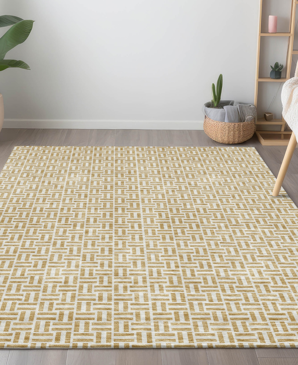 Addison Chantille Acn911 8'x10' Area Rug In Gold
