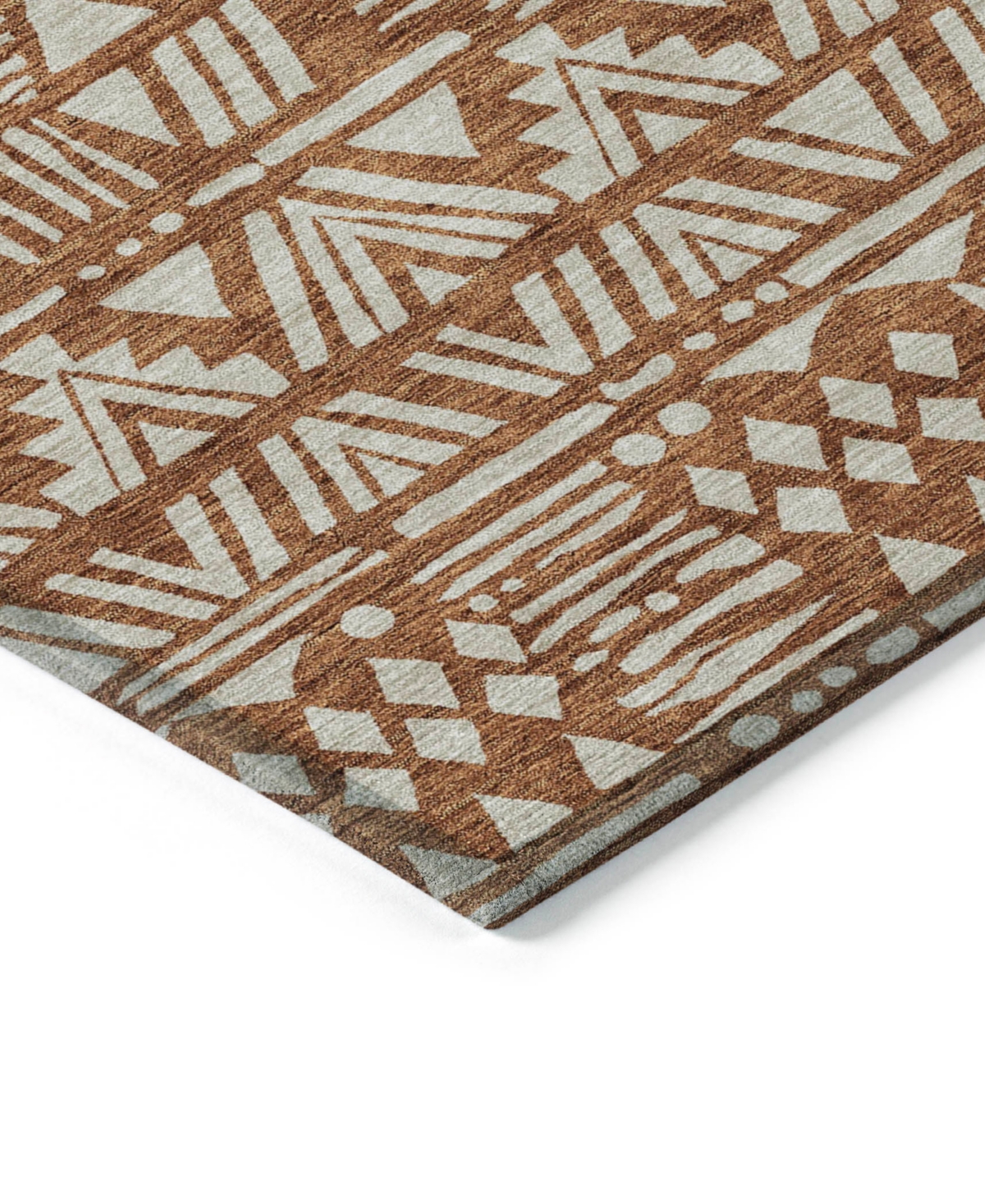 Addison Chantille Acn907 8'x10' Area Rug In Terracotta