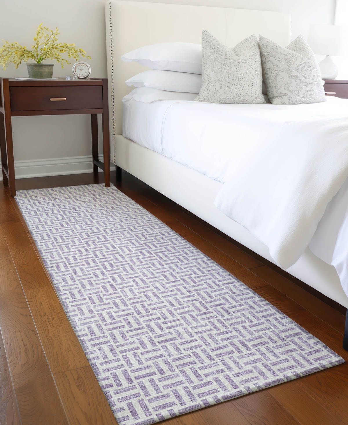 Addison Chantille Acn911 2'3"x7'6" Runner Area Rug In Lavender