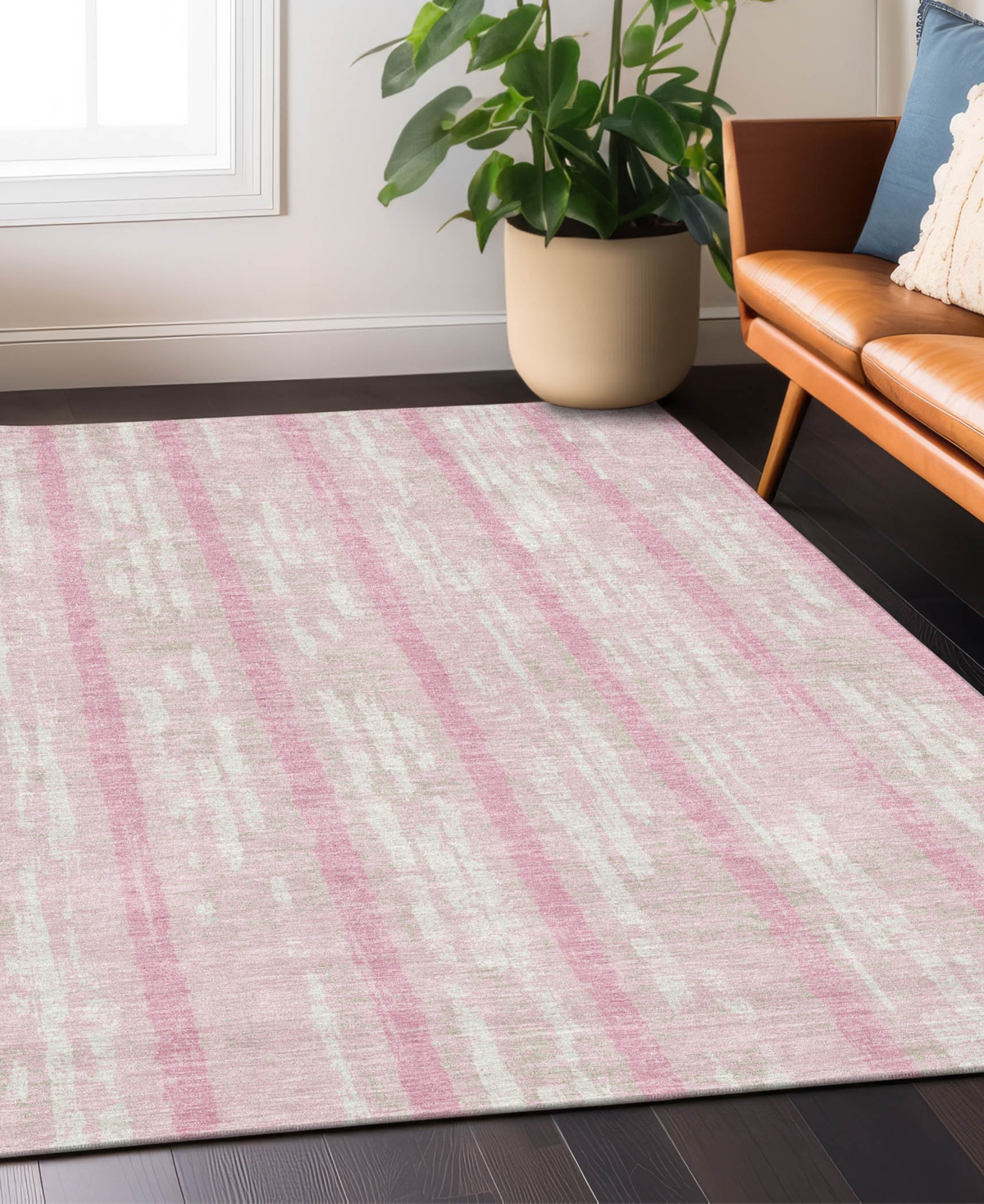 Addison Chantille Acn892 3'x5' Area Rug In Pink
