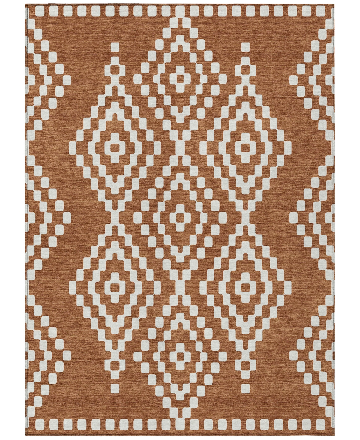 Addison Chantille Acn891 5'x7'6 Area Rug In Terracotta