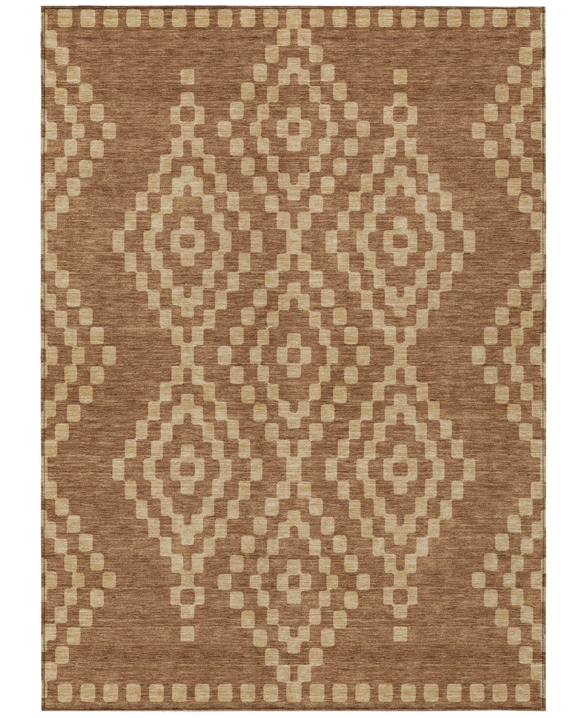 Addison Chantille Acn891 5'x7'6 Area Rug In Paprika