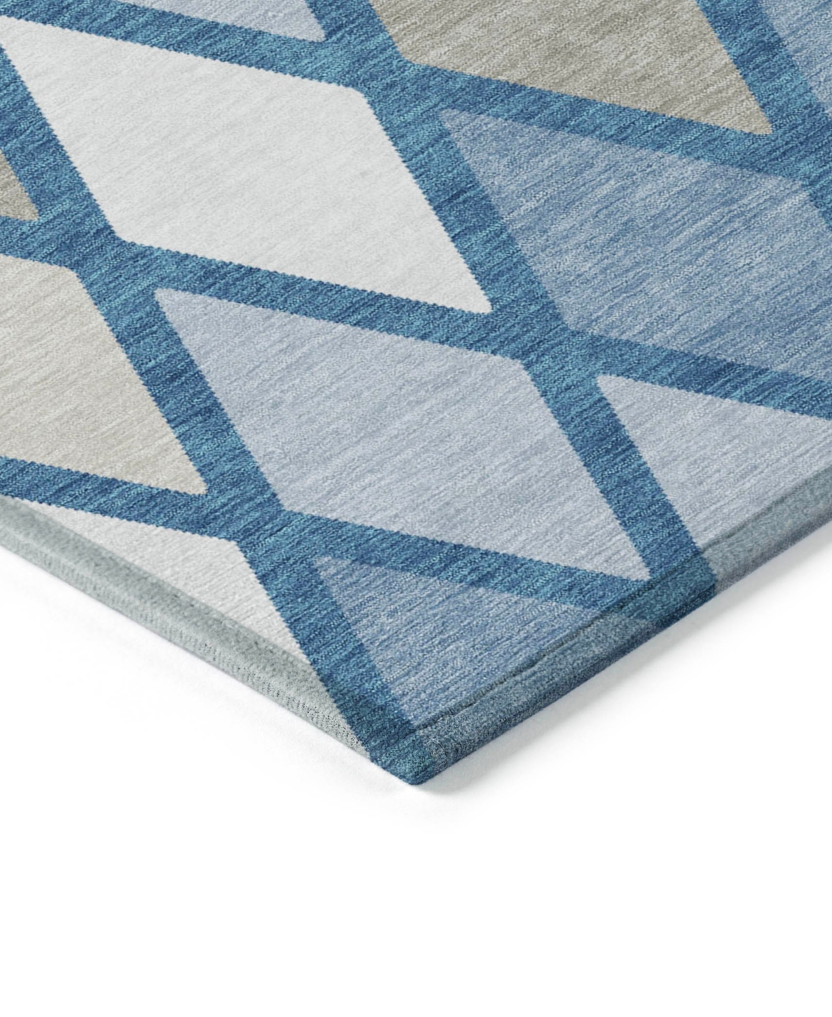 Shop Addison Chantille Acn887 8'x8' Round Area Rug In Denim