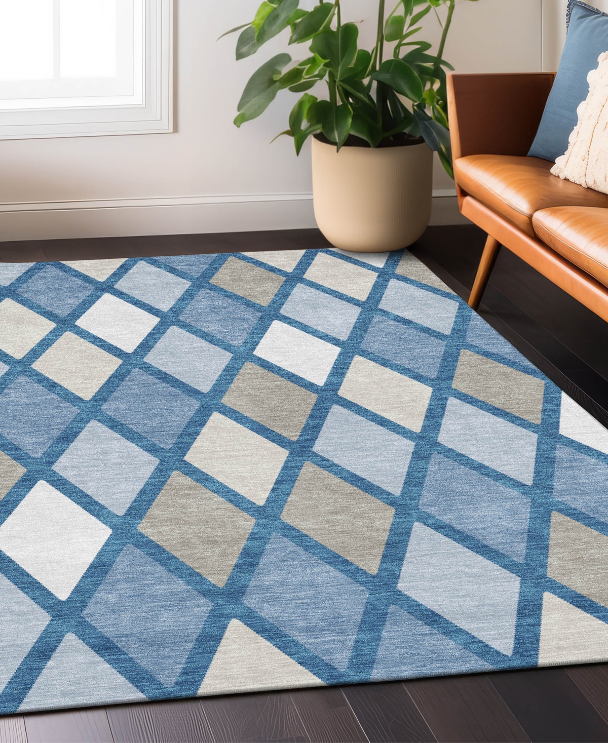 Addison Chantille Acn887 9'x12' Area Rug In Denim
