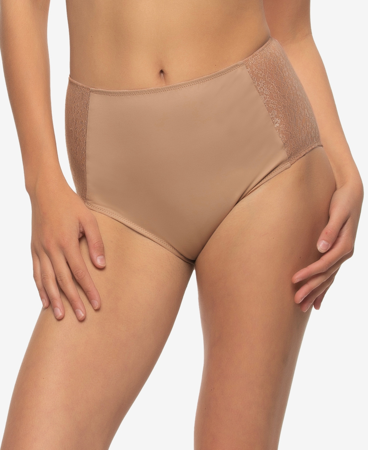 Paramour Women's Prima High Waist Lace Shaping Brief In Neutral