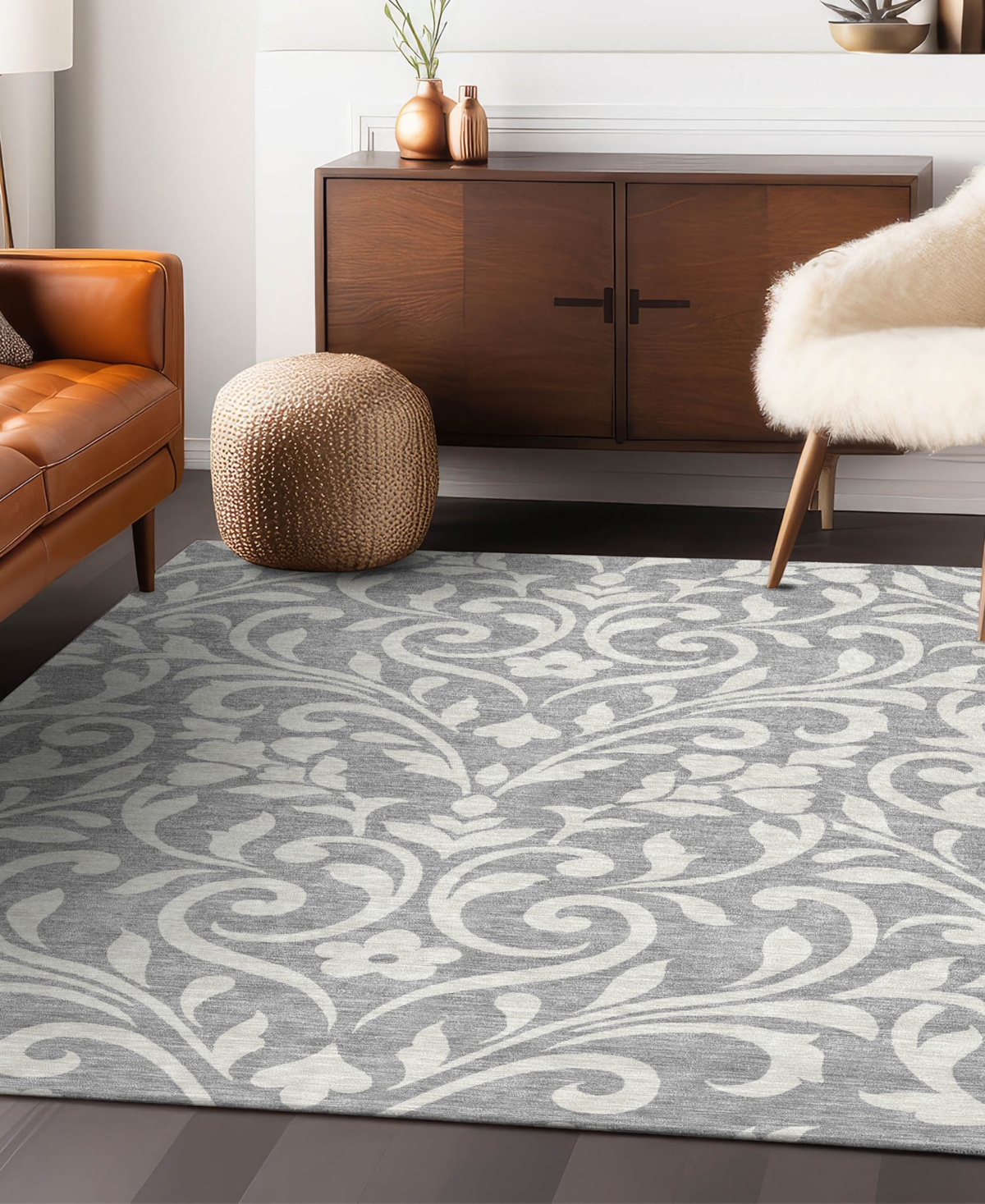Addison Chantille Acn875 9'x12' Area Rug In Gray