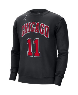 Men's DeMar DeRozan Black Chicago Bulls Statement Name and Number Pullover Sweatshirt