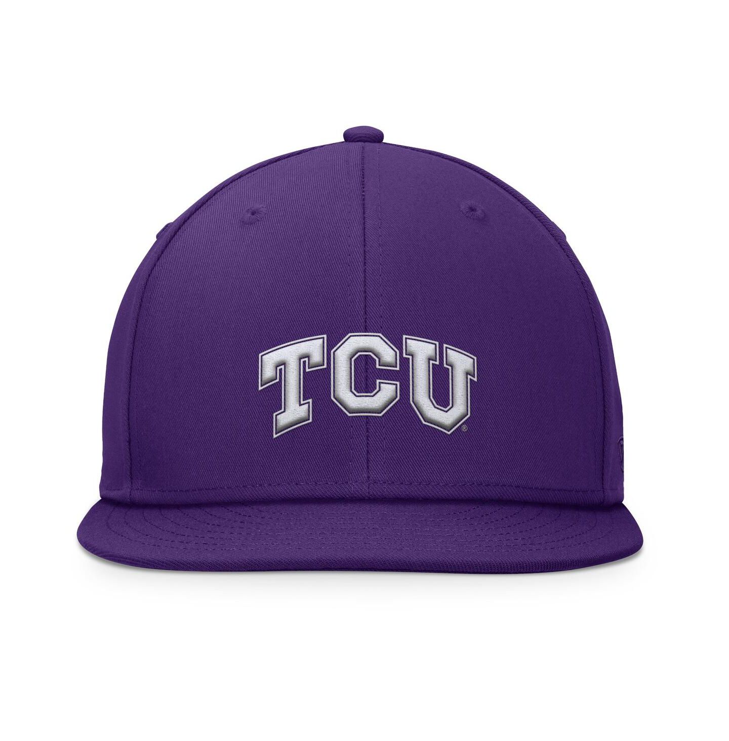 Мужская кепка Top of the World Purple TCU Horned Frogs Fundamental Snapback Hat — фото 2