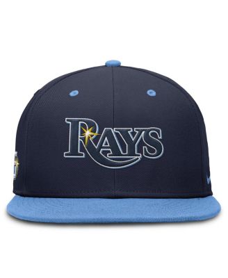 Men's Navy/Light Blue Tampa Bay Rays 25th Anniversary True Primetime Two-Tone Performance Fitted Hat