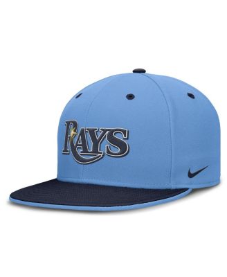 Nike - Men's Light Blue/Navy Tampa Bay Rays True Primetime Two-Tone Performance Fitted Hat