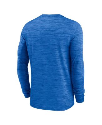 Men's Blue UCLA Bruins 2024 Sideline Velocity Performance Long Sleeve T-Shirt