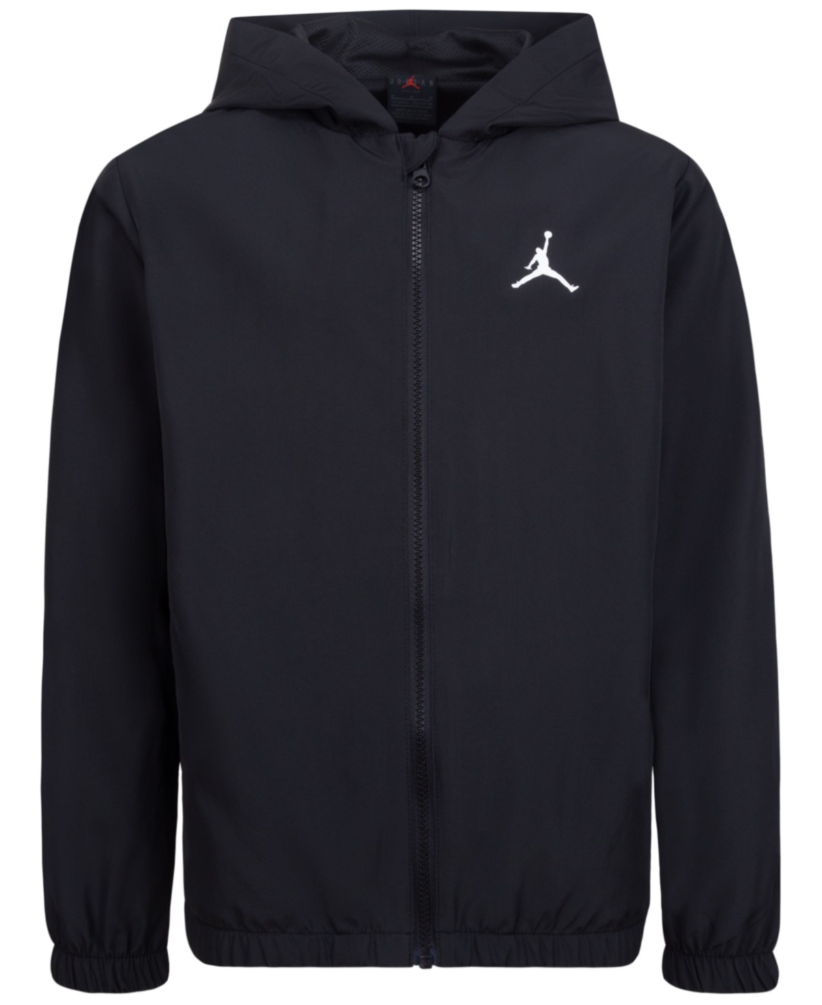 Shop Jordan Big Boys Dri-fit Raglan Windbreaker Jacket In Black