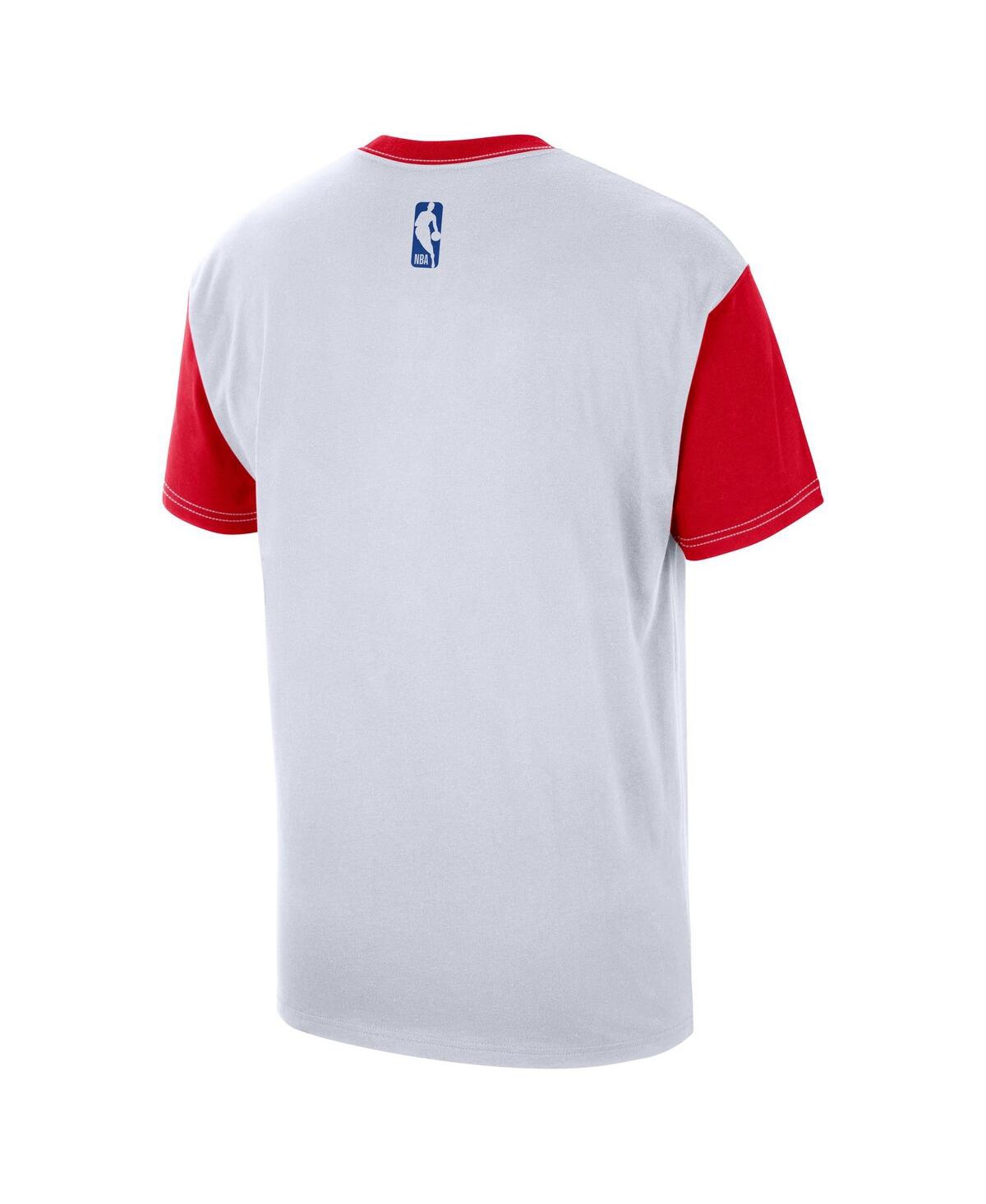 Nike Men's White Philadelphia 76ers 2024/25 City Edition Courtside Color Block T-shirt In White