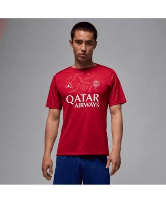 Jordan - Men's Red Paris Saint-Germain 2024/25 Fourth Academy Pro Pre-Match Top