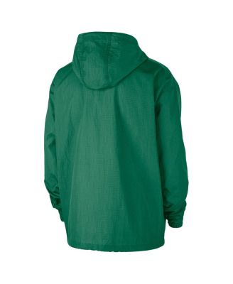 Men's&nbsp;Green Boston Celtics Courtside Premium Club Anorak Quarter-Zip Pullover Hoodie