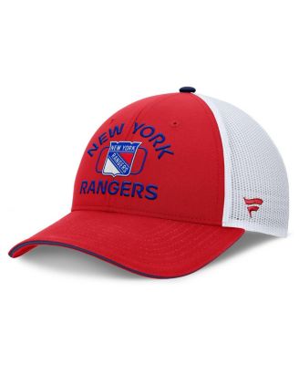Fanatics - Men's Red/White New York Rangers Authentic Pro Rink Trucker Hat