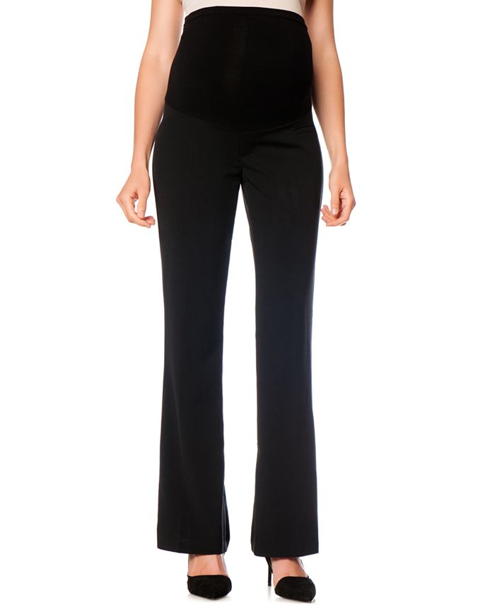 Motherhood Maternity Petite Flared Stretch Dress Pants Macy's