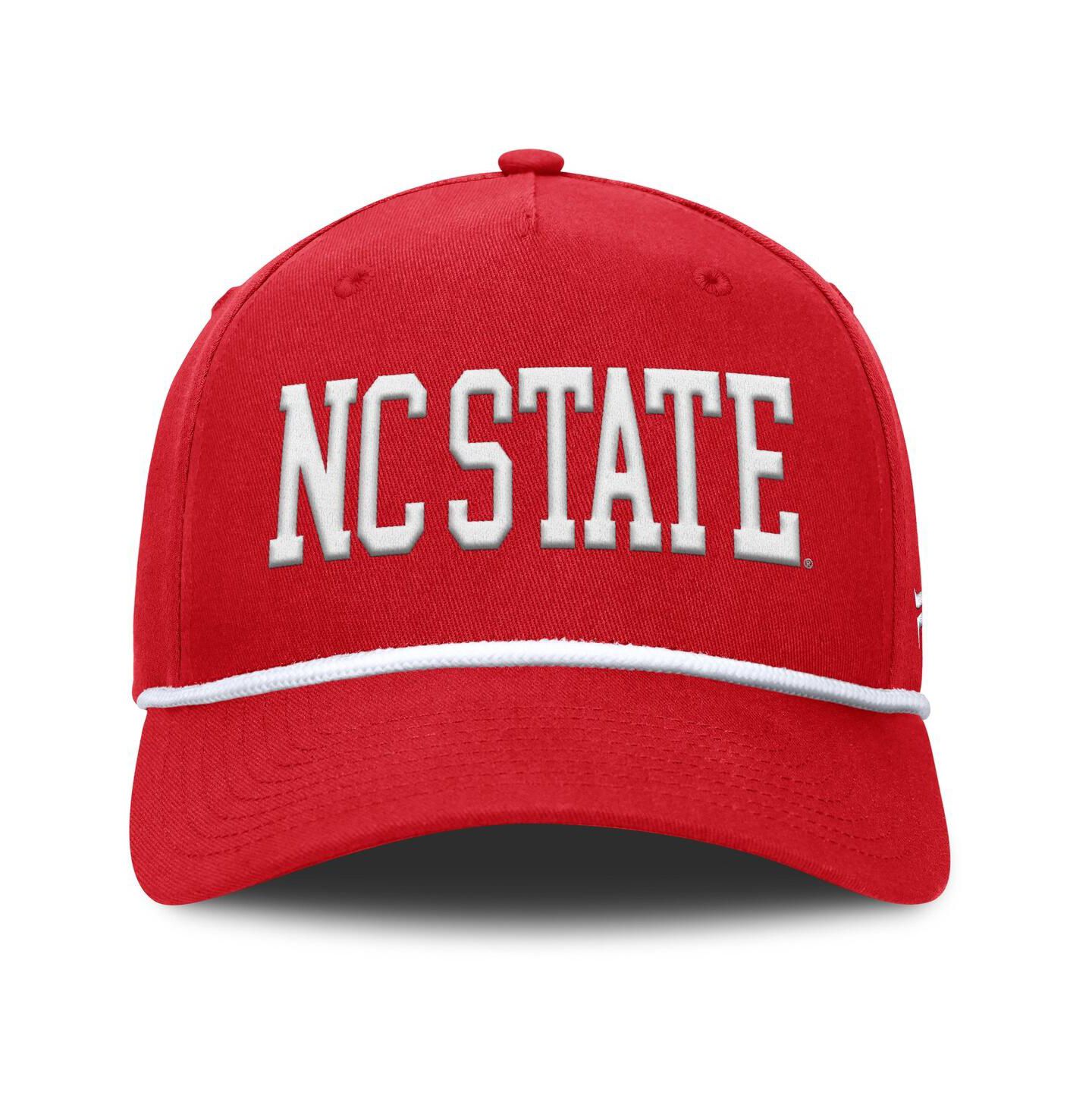 Мужская кепка Fanatics Red NC State Wolfpack Foul Ball Rope Adjustable Hat — фото 2