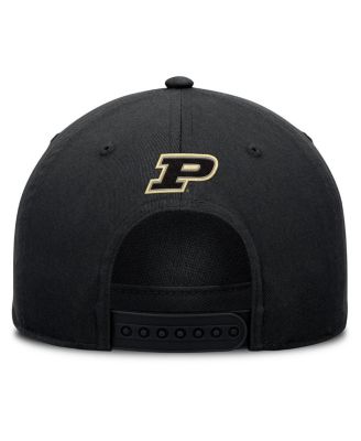 Men's Black Purdue Boilermakers Foul Ball Rope Adjustable Hat