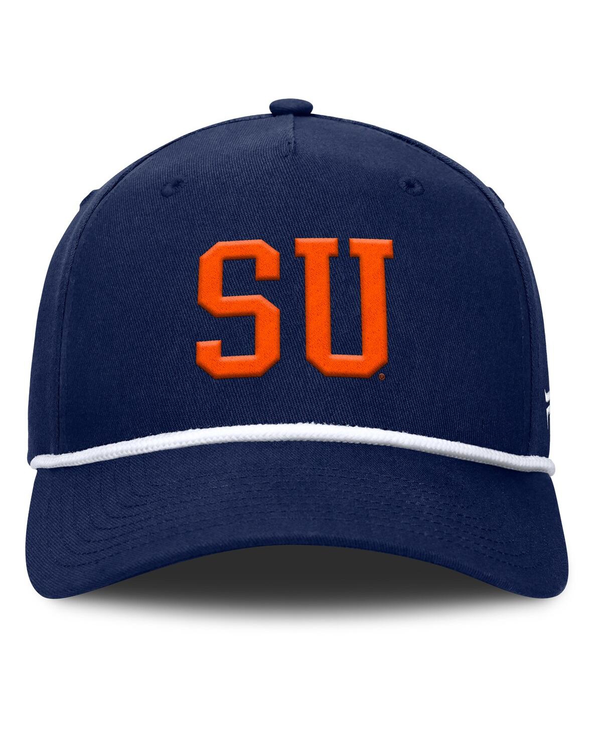 FANATICS MEN'S NAVY SYRACUSE ORANGE FOUL BALL ROPE ADJUSTABLE HAT 