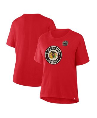 Fanatics - Women's Athletic Red Chicago Blackhawks 2025 Winter Classic Primary Logo T-Shirt