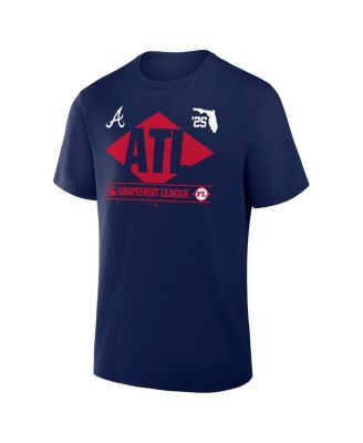 Men's Navy Atlanta Braves 2025 Spring Training Grapefruit League True Icon T-Shirt