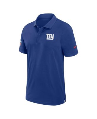 Men's Royal New York Giants 2024/25 Sideline Performance Polo Shirt