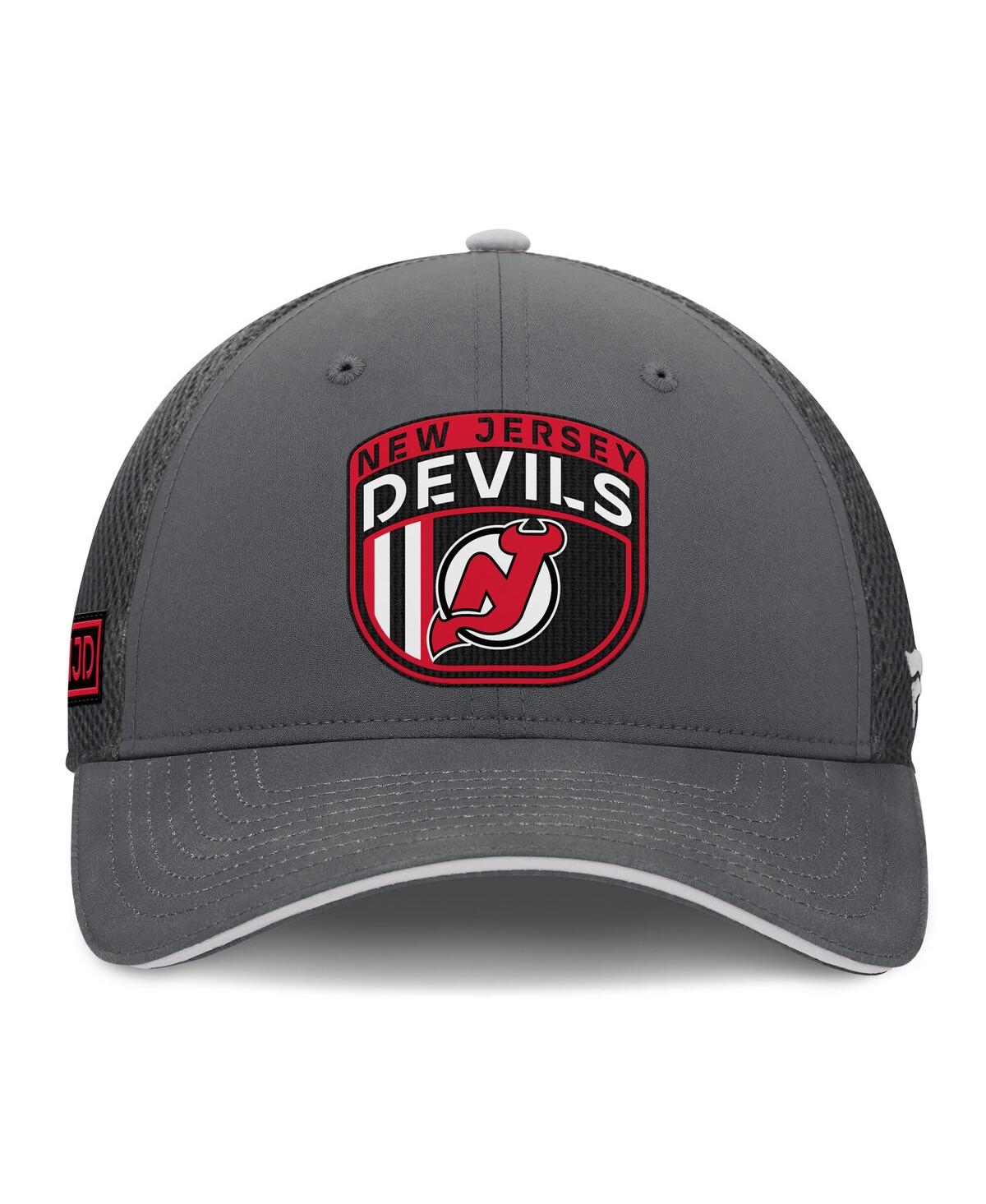 Fanatics Men's Gray New Jersey Devils Authentic Pro Home Ice Trucker Adjustable Hat In Gray