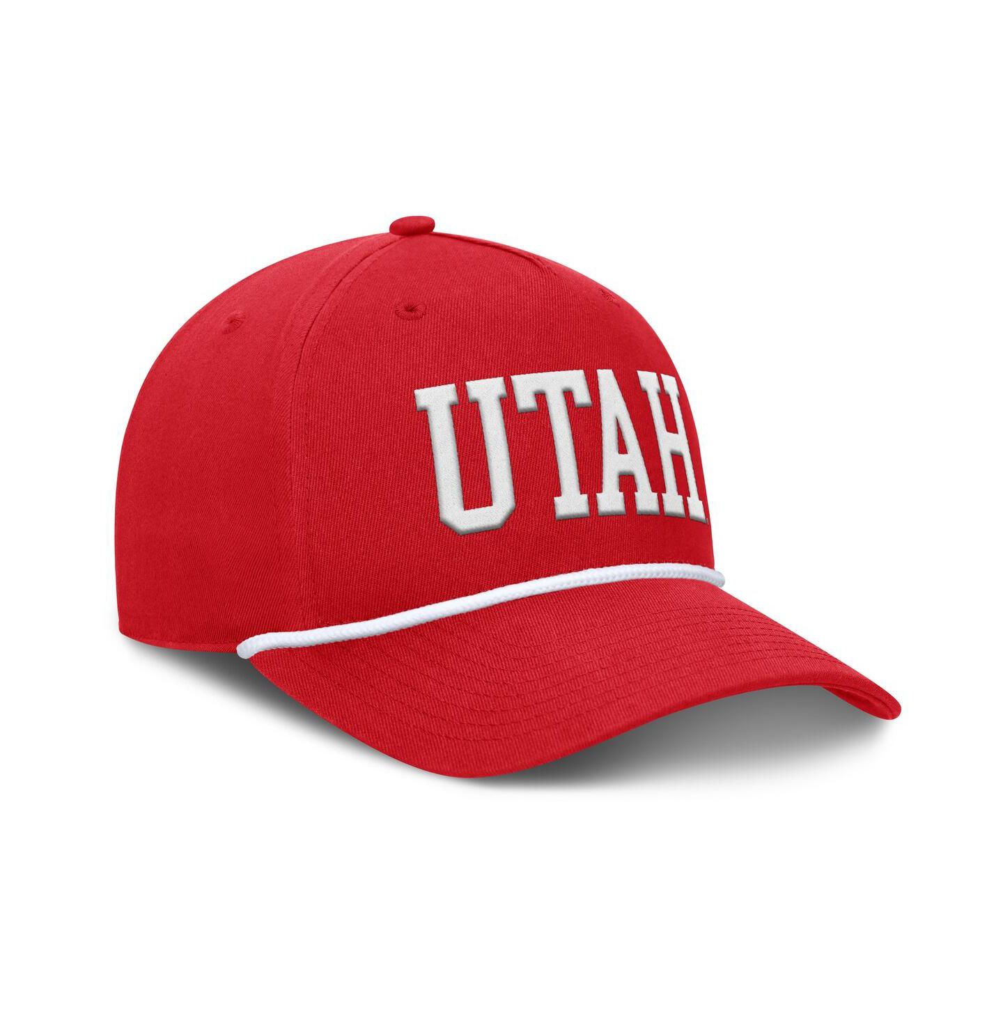 Мужская кепка Fanatics Red Utah Utes Foul Ball Rope Adjustable Hat — фото 4