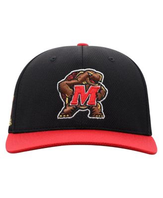 Men's Black Maryland Terrapins Reflex Fitted Hat