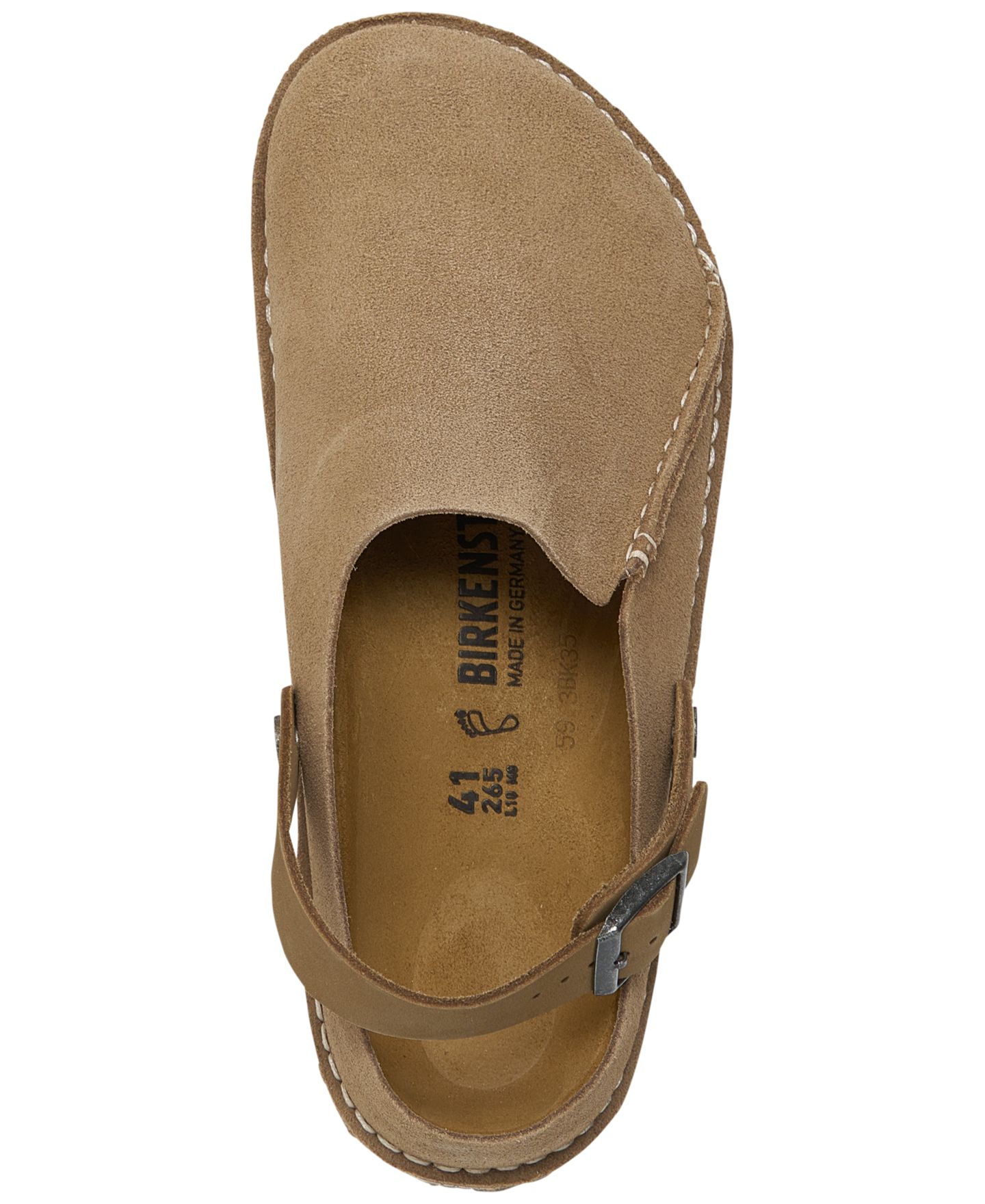 Мужские сабо Birkenstock Lutry 365 Suede, цвет: Бежевый — фото 2