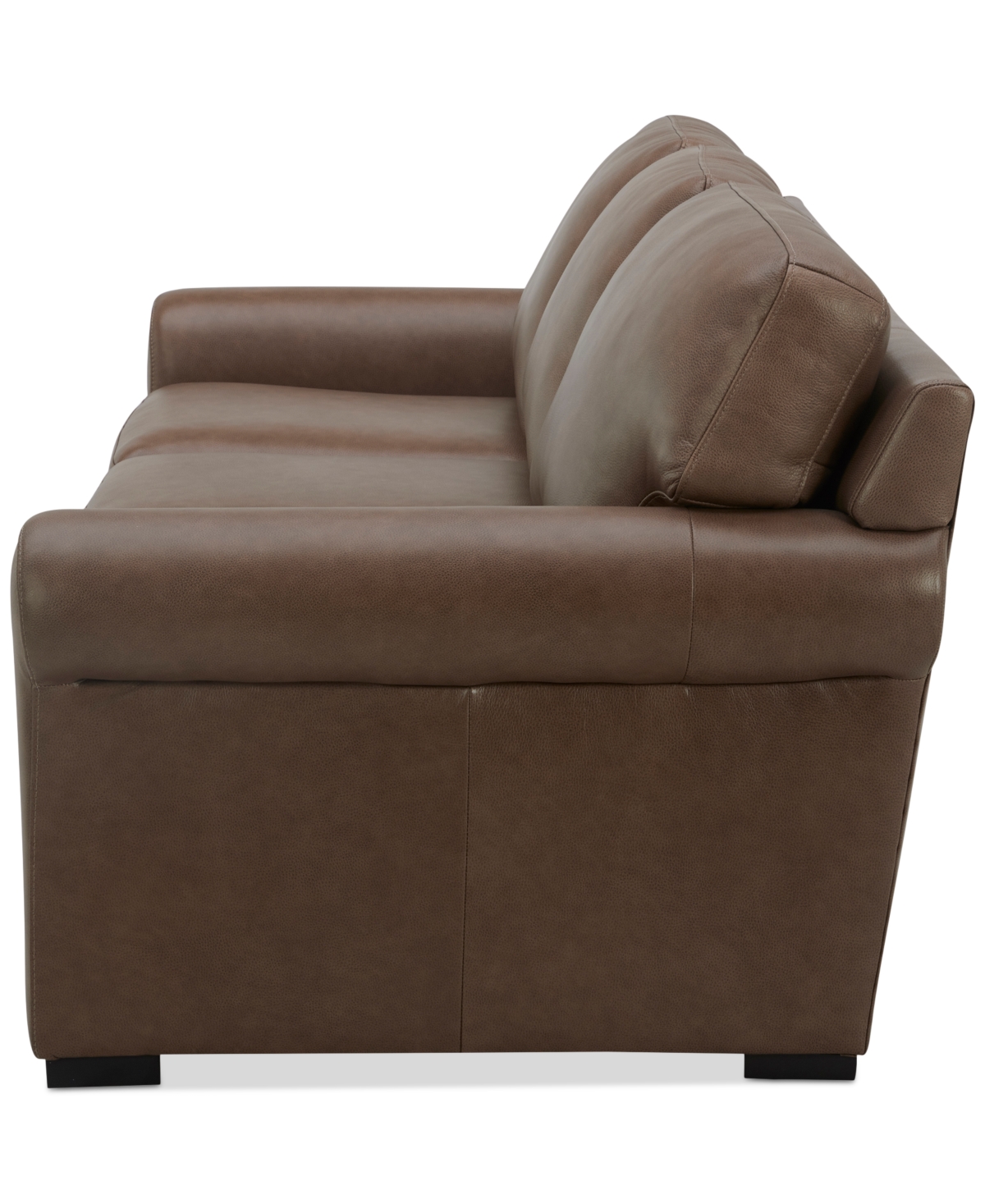Macy's Radley 86" Leather Roll Arm Sofa, Exclusively At  In Chesnut