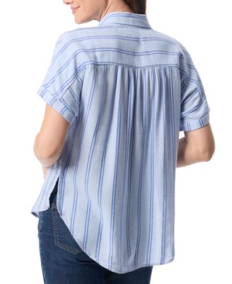 Women's Daisy Printed Short-Sleeve Shirt