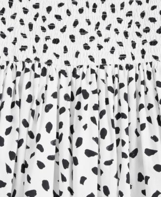 Women's Smocked Bubble-Hem Midi Dress, Exclusively at Macy's