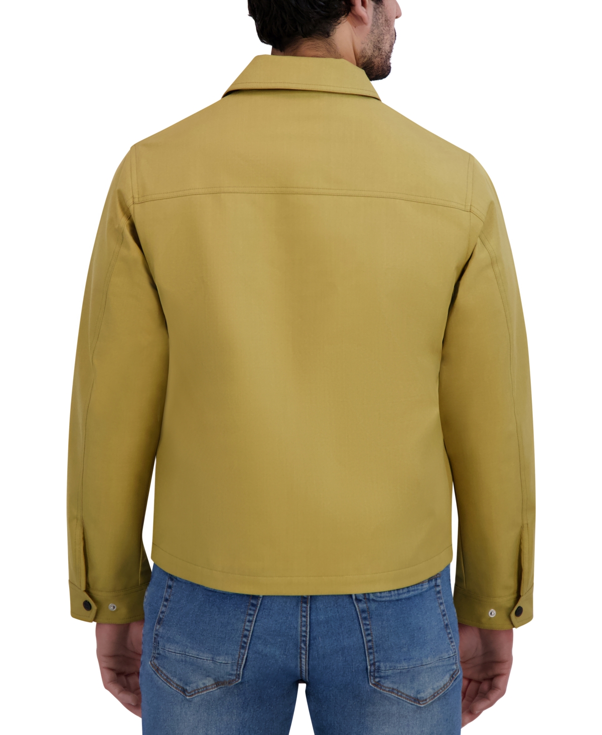 Robert Graham Men's Textured Full-zip Water-resistant Jacket In Gold