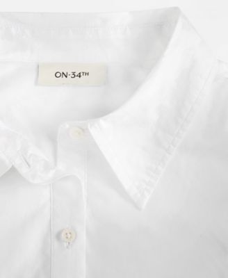 Women's Cotton Midi Shirtdress, Exclusively at Macy's