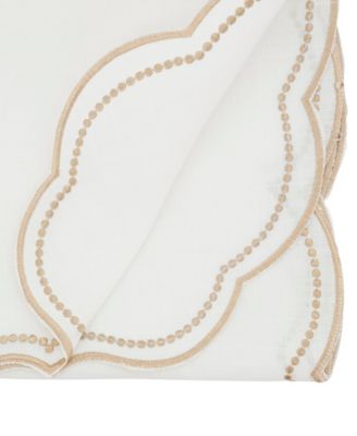 Embroidered Polka Dot Table Runner, 16" x 70"