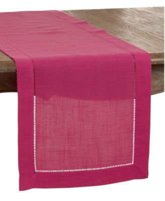 Hemstitched Border Table Runner, 16" x 54"