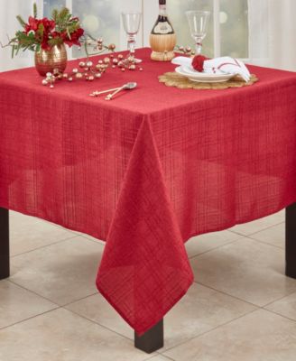 Refined Stitched Plaid Tablecloth, 70" x 70"