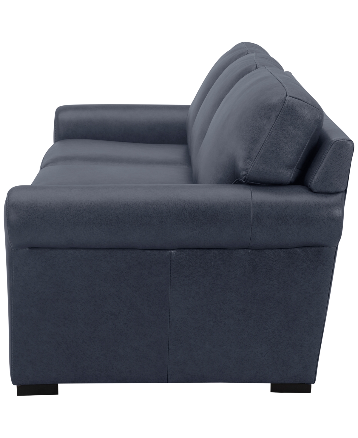 Macy's Radley 86" Leather Roll Arm Sofa, Exclusively At  In Navy